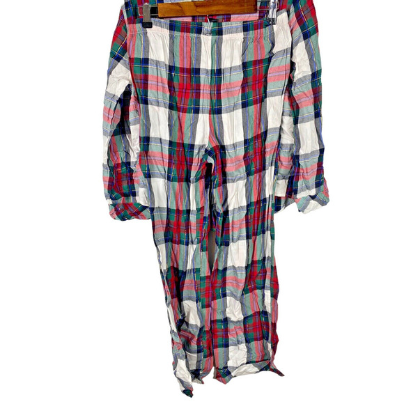 Victorias Secret Plaid Pajamas Set PJs Small Top & Bottoms Womens Christmas - Picture 4 of 8